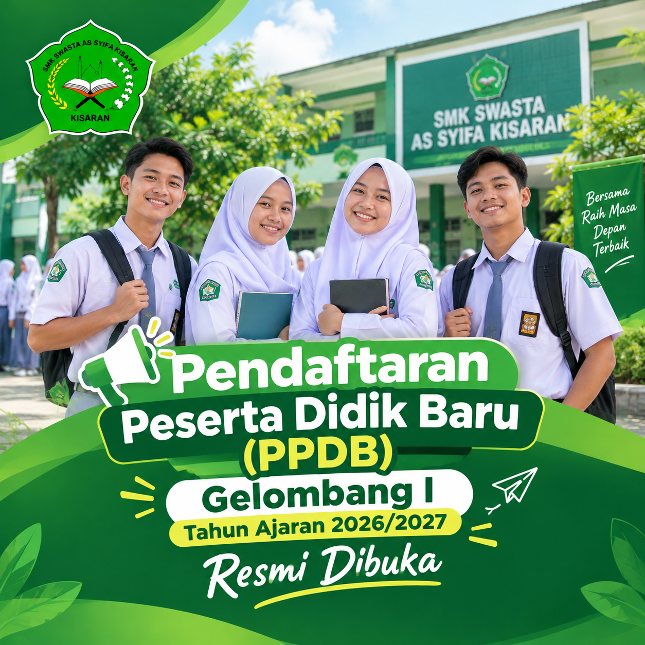 Pendaftaran Peserta Didik Baru (PPDB) Gelombang I Tahun Ajaran 2026/2027 Resmi Dibuka